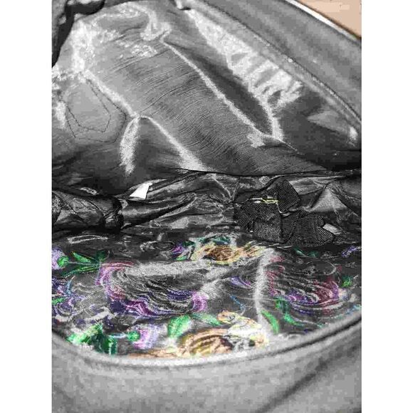 Canvas Embroidered satchel  - Picture 5 of 6